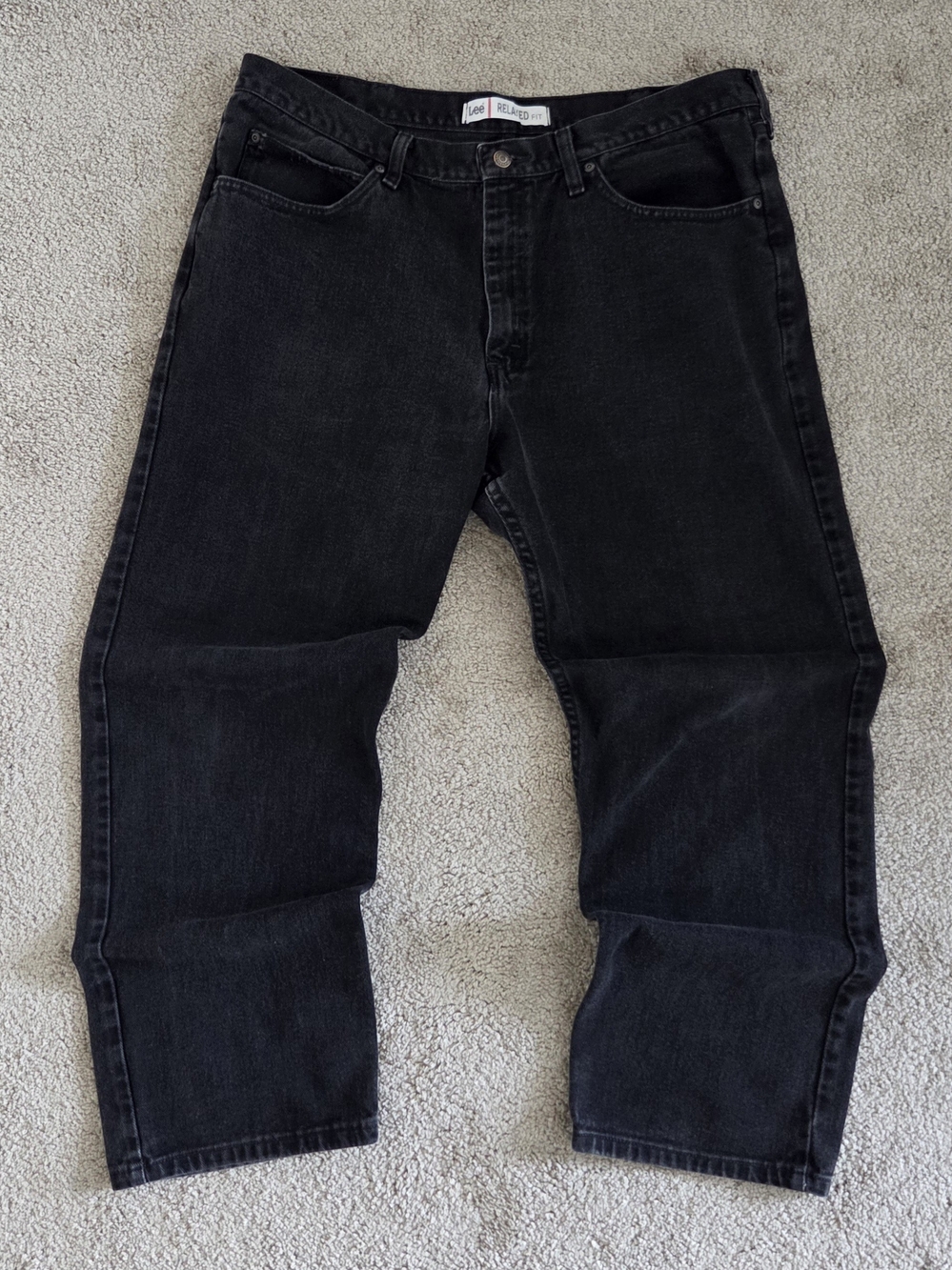 Vintage Lee Relaxed Black Jeans Men's 40 x30
